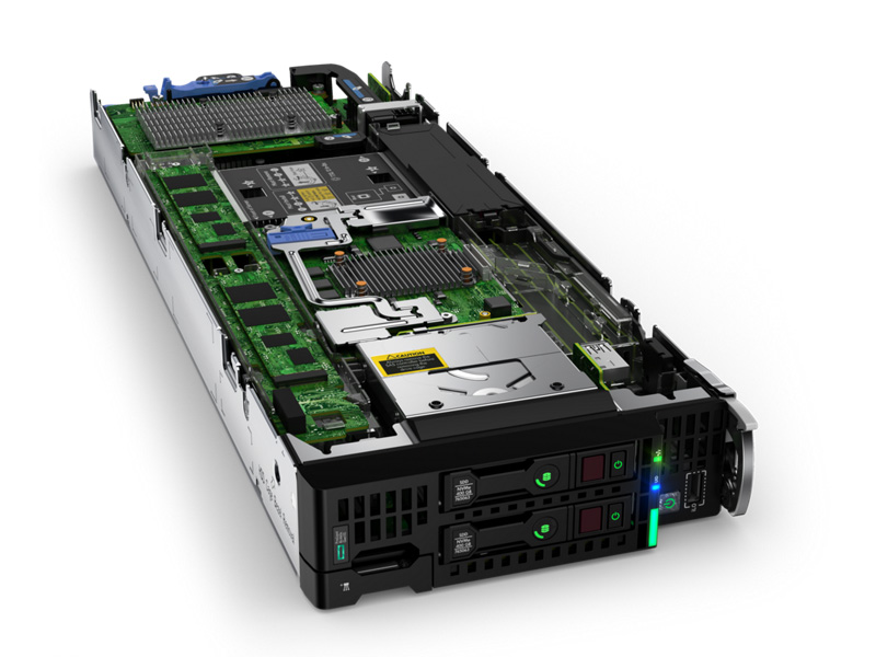 HPE ProLiant BL460c blade server.