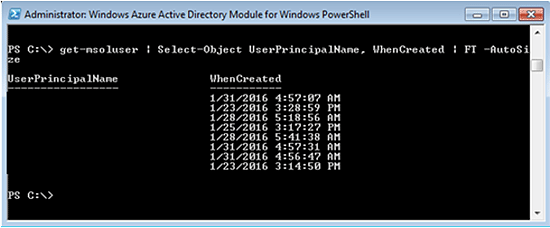 Get-MsolUser PowerShell cmdlet - Screenshot #2