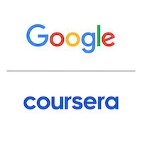 Google and Coursera logos.