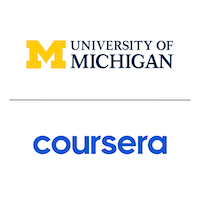 University of Michigan and Coursera logos.
